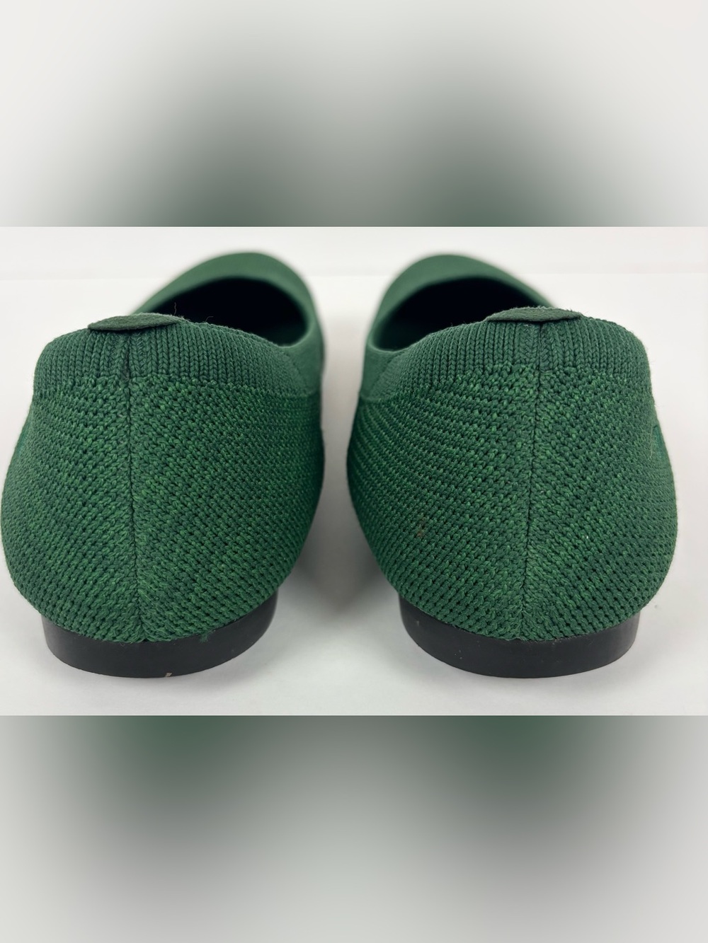 Vivaia Dark Green Breathable Washable Comfy Slip on Round Toe Ballet Flats - Picture 7 of 9